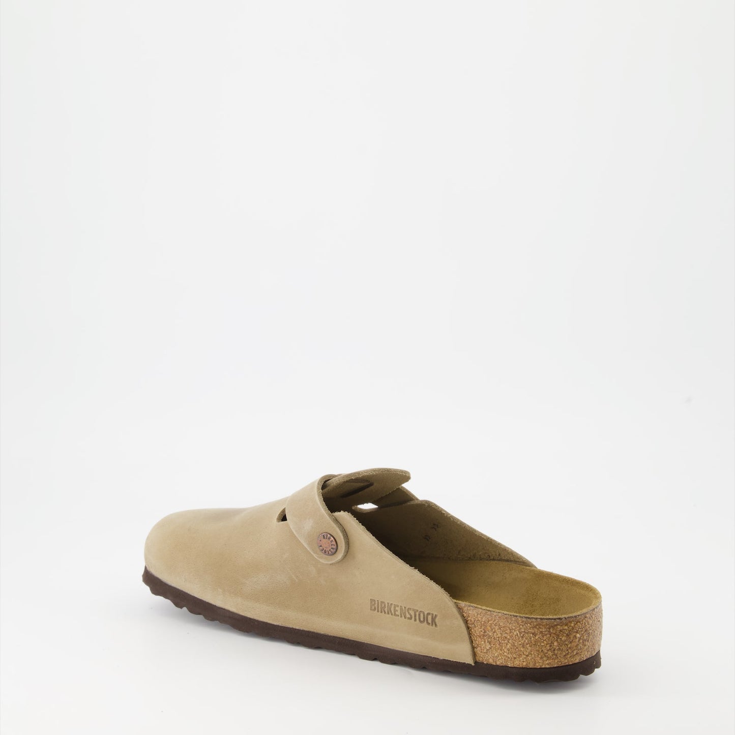 Birkenstock, Boston Mules, Oiled Leather, Beige Mules, Luxury Footwear