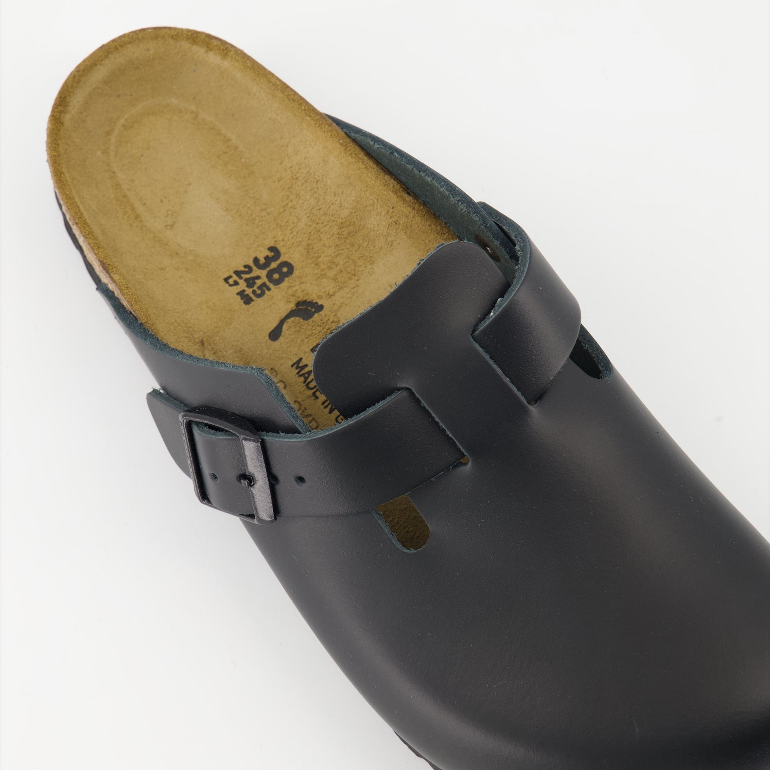 Birkenstock mules, luxury footwear, leather mules, cork footbed, ergonomic sandals