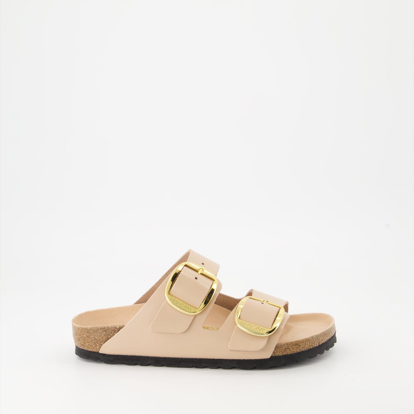 Birkenstock sandals, luxury leather sandals, Arizona Big Buckle, pink leather sandals, stylish comfortable footwear