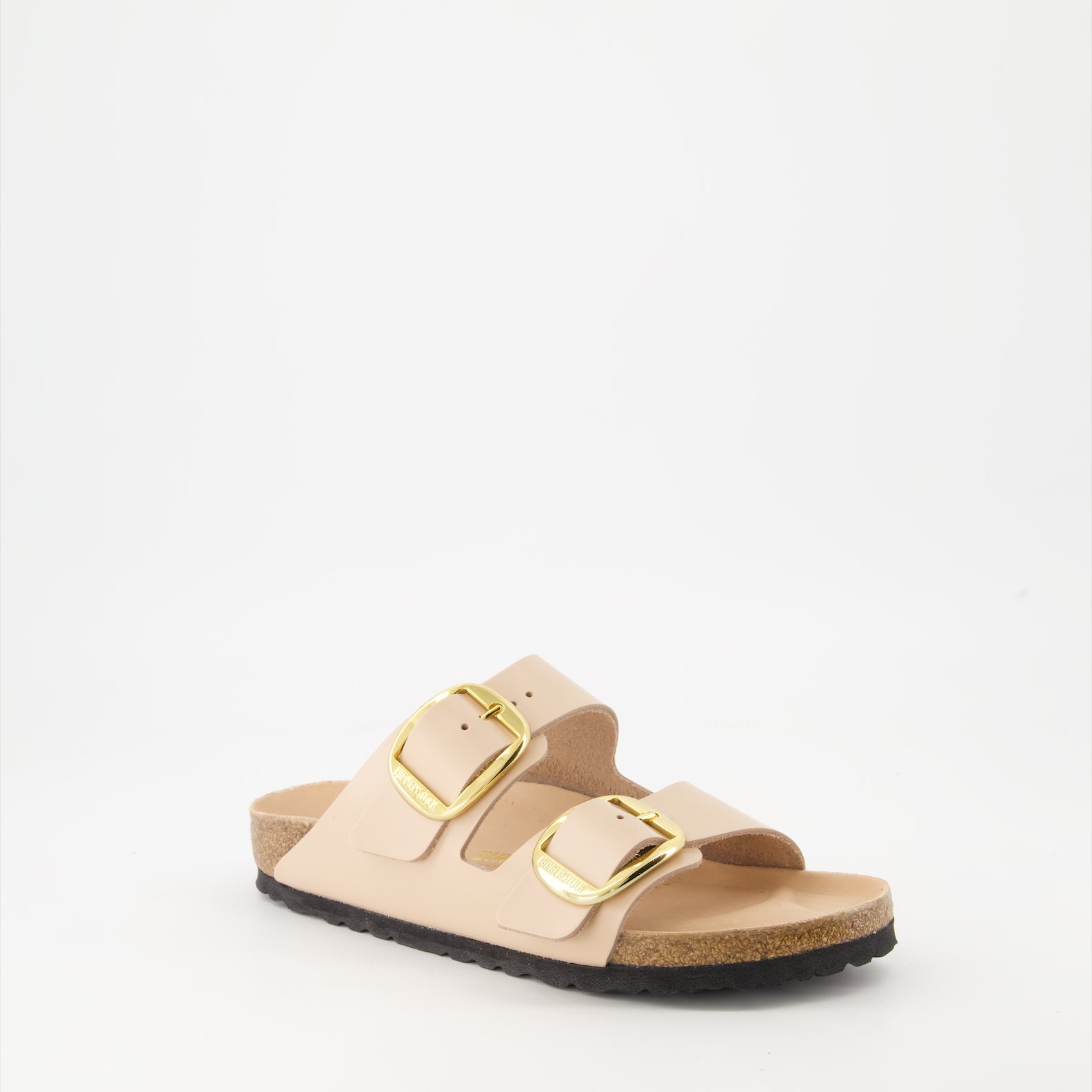 Birkenstock sandals, luxury leather sandals, Arizona Big Buckle, pink leather sandals, stylish comfortable footwear