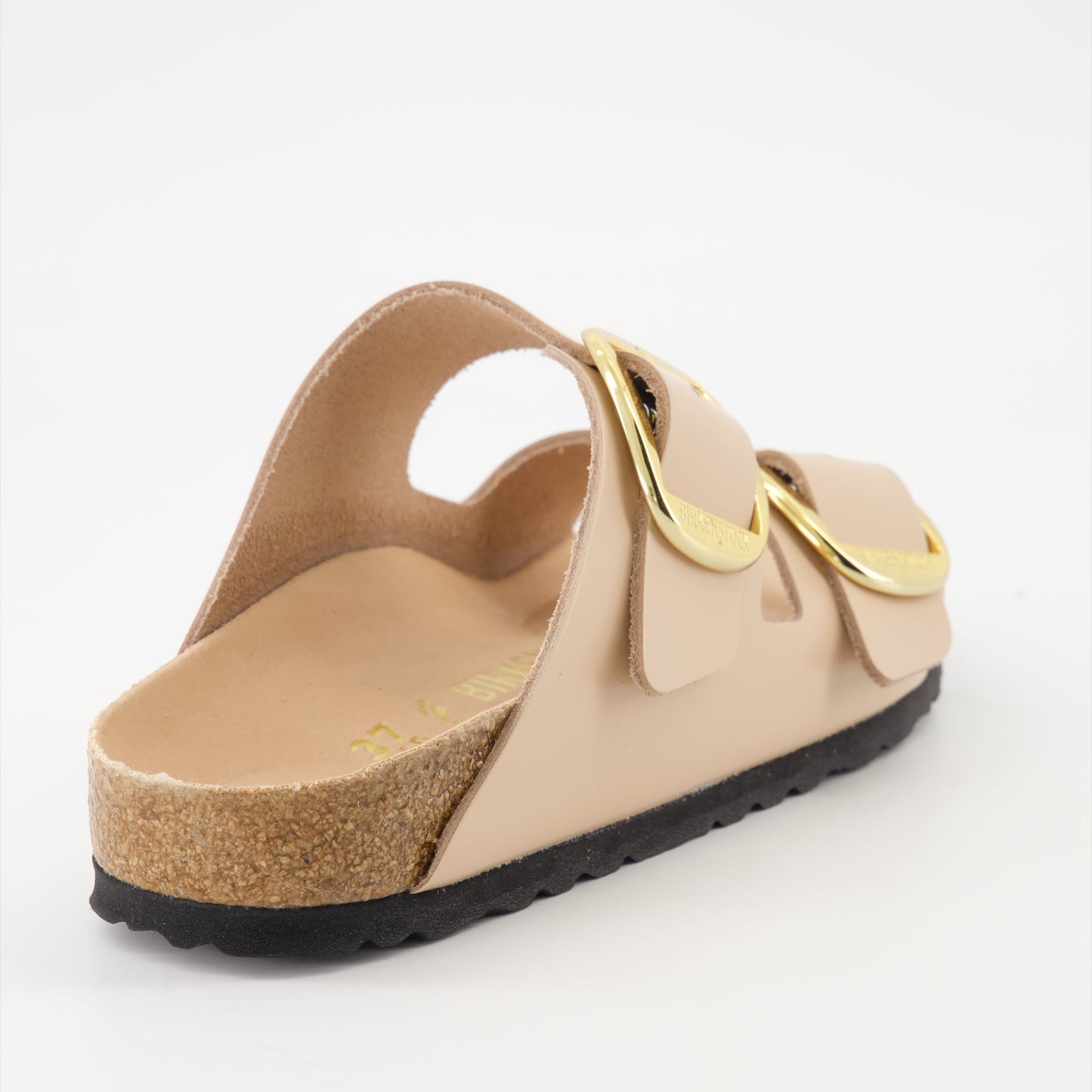 Birkenstock sandals, luxury leather sandals, Arizona Big Buckle, pink leather sandals, stylish comfortable footwear