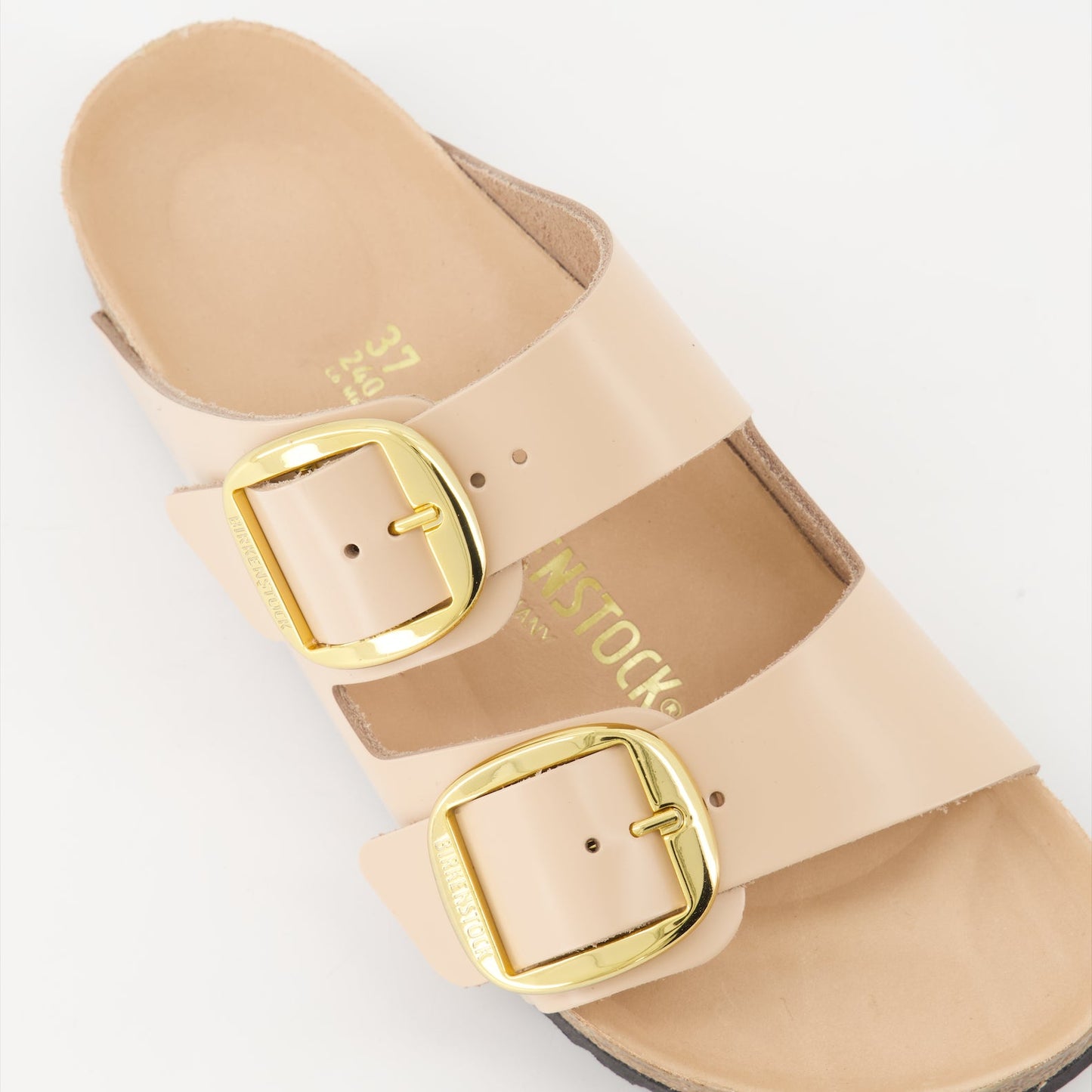 Birkenstock sandals, luxury leather sandals, Arizona Big Buckle, pink leather sandals, stylish comfortable footwear