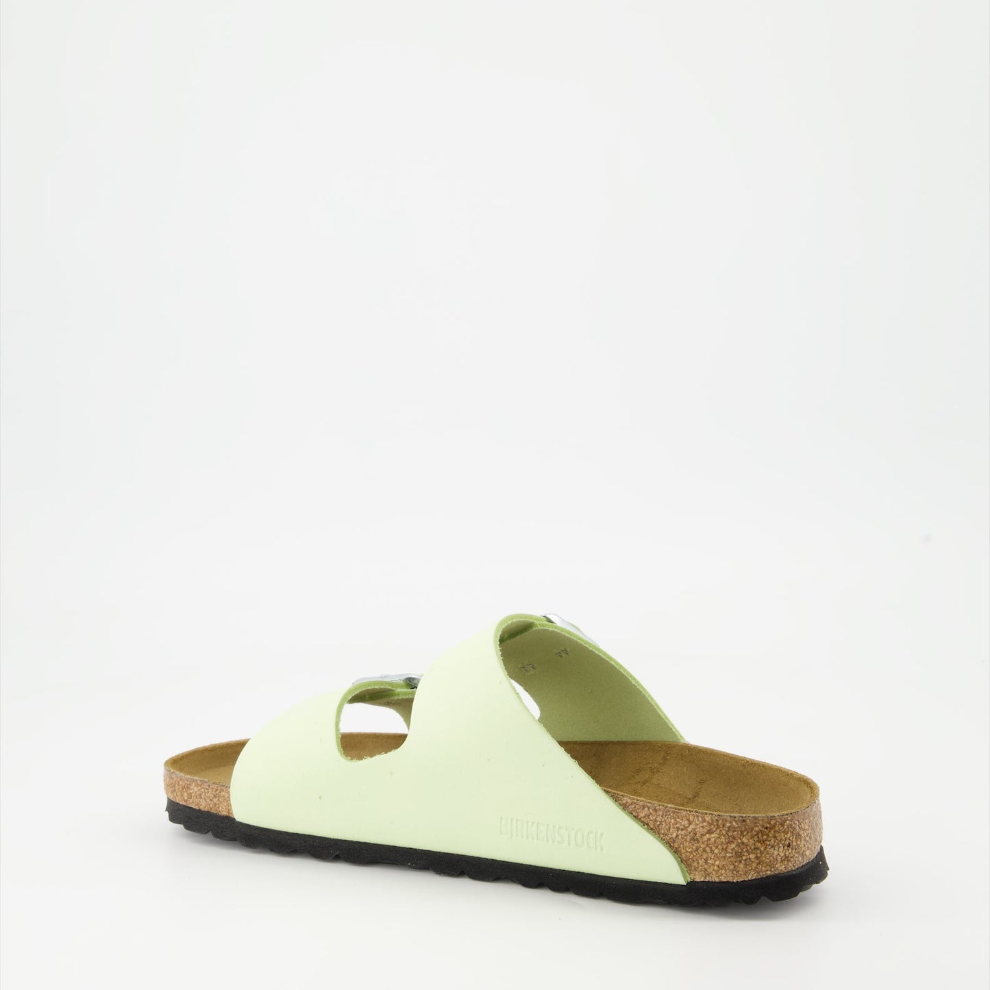 Arizona slip-ons, green nubuck sandals, Birkenstock sandals, luxury summer footwear, elegant slip-ons