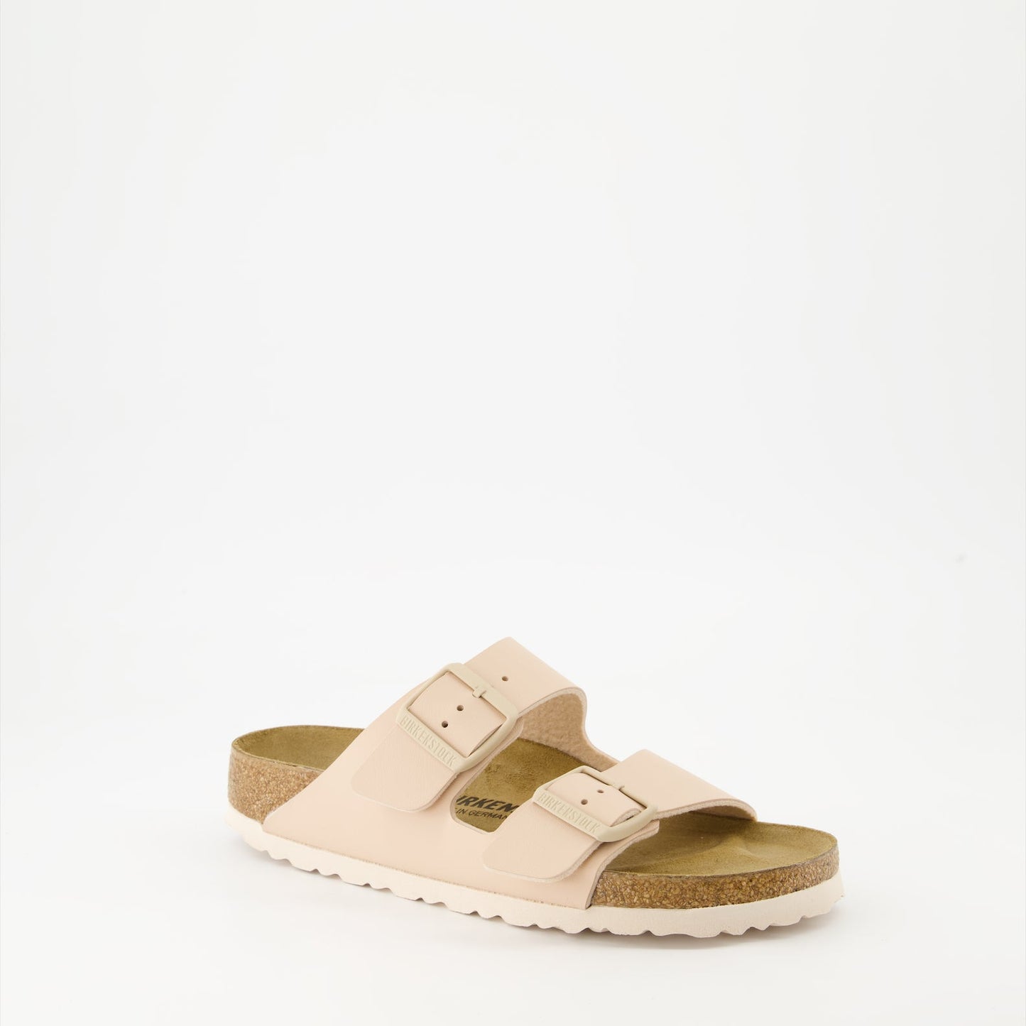 Birkenstock, Arizona sandals, Birko-Flor, light beige sandals, luxury footwear