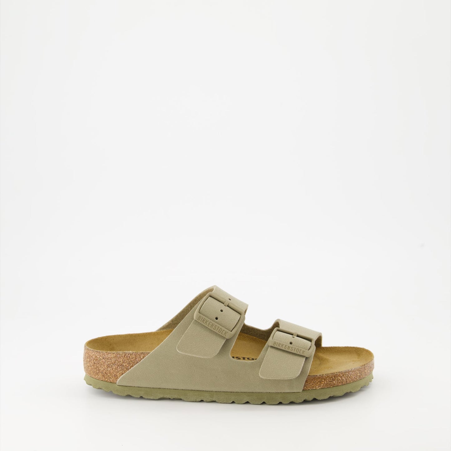 Birkenstock Arizona, khaki sandals, Birko-Flor sandals, comfortable luxury footwear, women's designer sandals