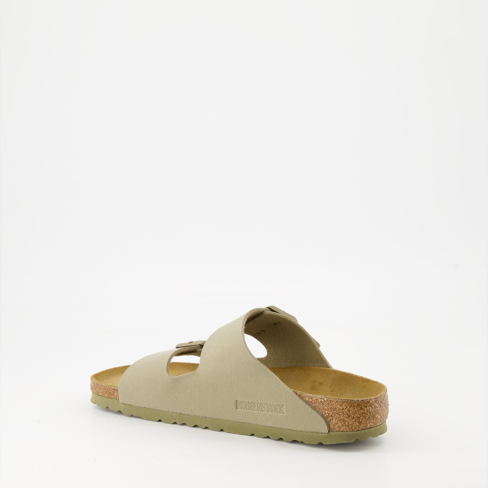 Birkenstock Arizona, khaki sandals, Birko-Flor sandals, comfortable luxury footwear, women's designer sandals