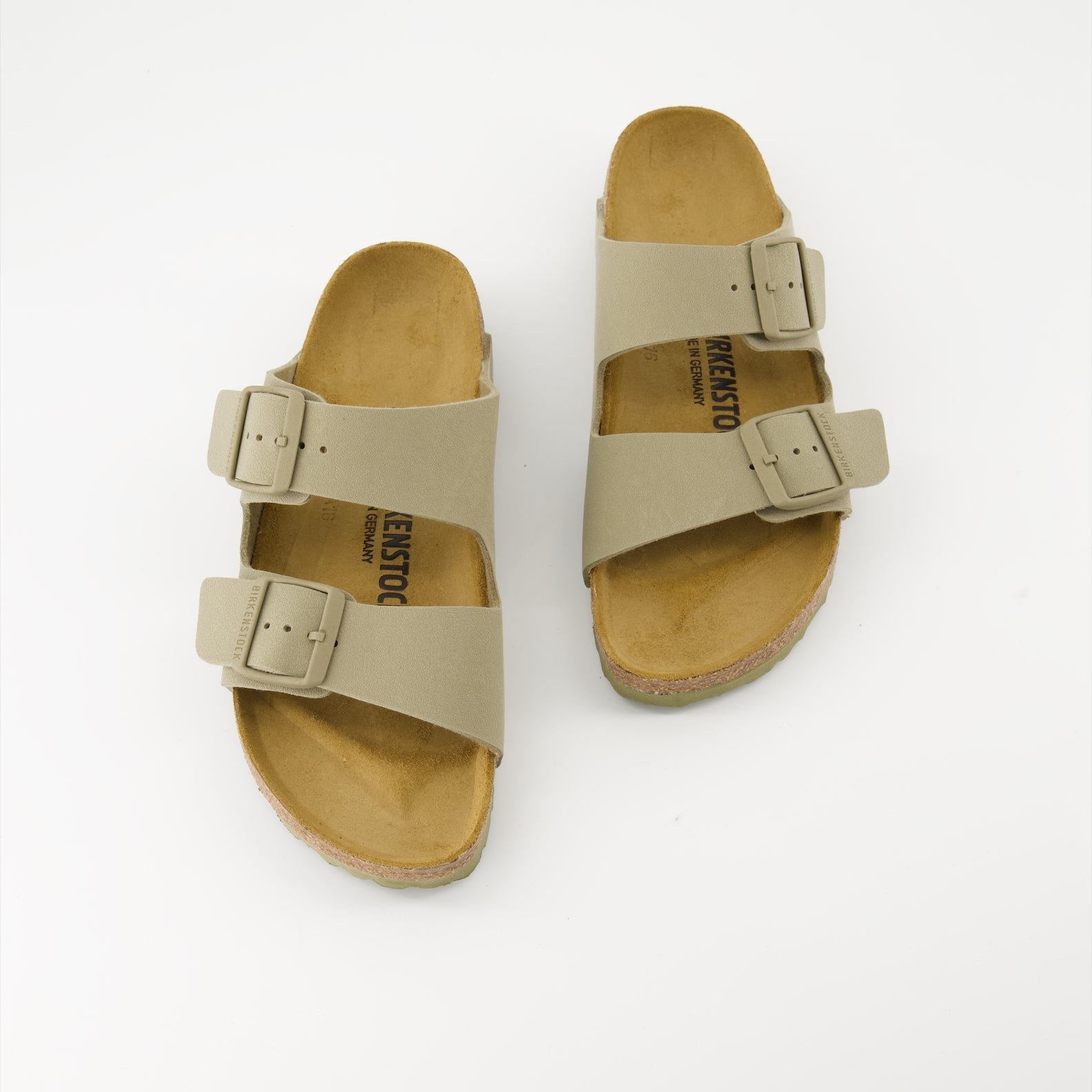 Birkenstock Arizona, khaki sandals, Birko-Flor sandals, comfortable luxury footwear, women's designer sandals