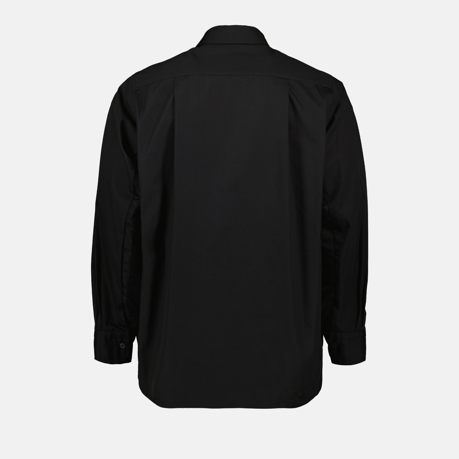Black Shirt, Cotton Poplin, Sacai, Luxury Shirt, Tailored Fit