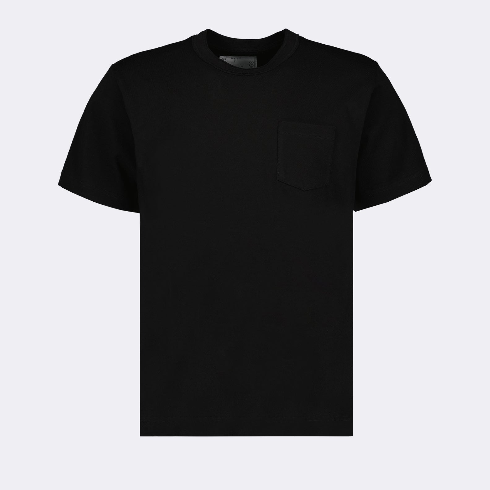 Sacai, black zip t-shirt, luxury t-shirt, men's designer t-shirt, high-end fashion