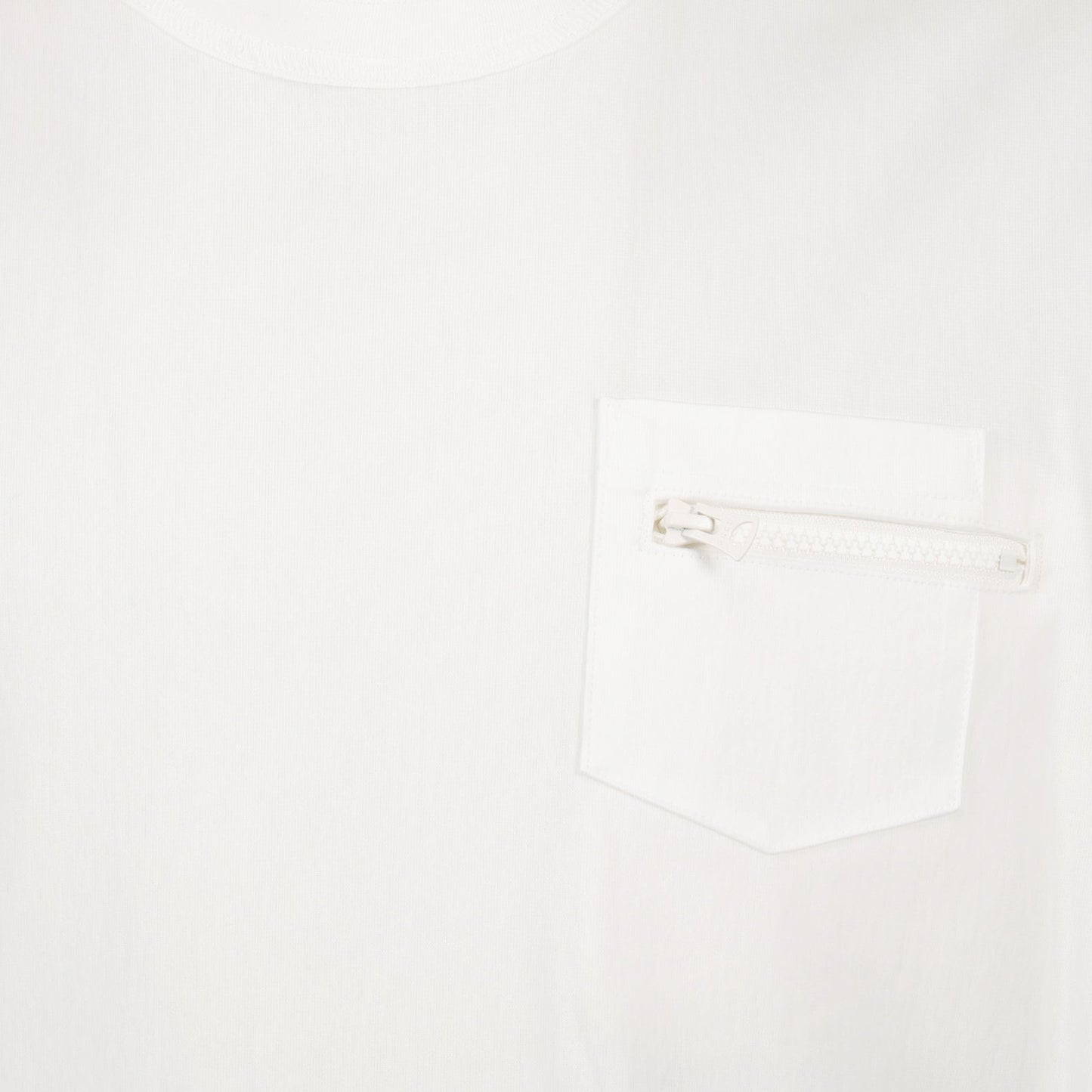 Sacai Pocket Tee, Luxury White T-shirt, Designer Tee, Elegant Men's Clothing, High-end Fashion