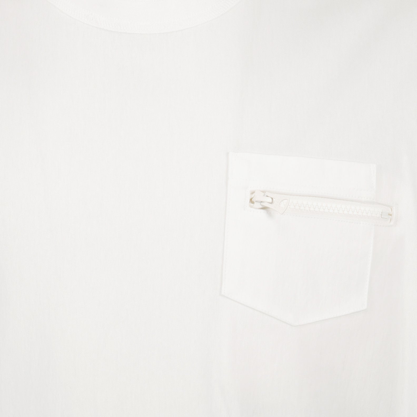 Sacai Pocket Tee, Luxury White T-shirt, Designer Tee, Elegant Men's Clothing, High-end Fashion