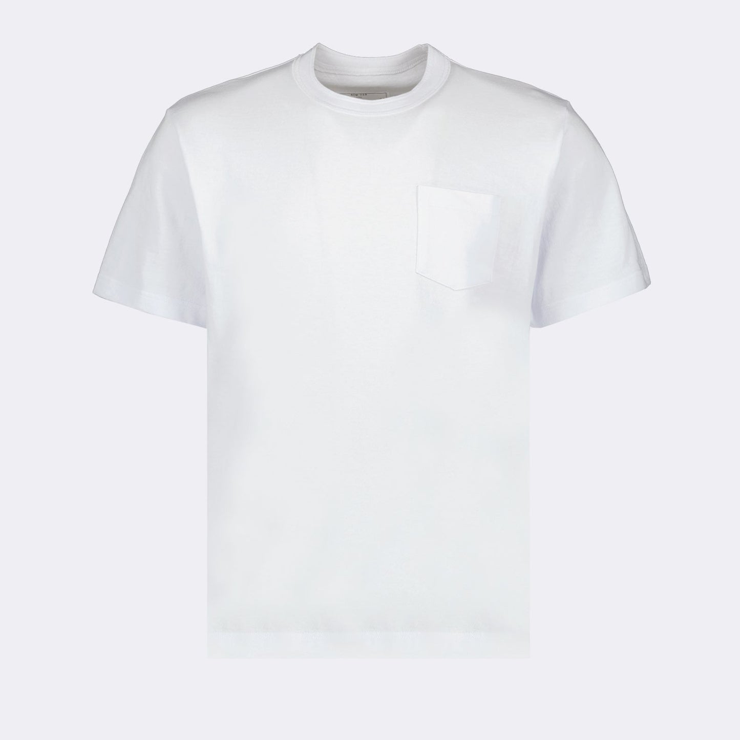 luxury T-shirt, Sacai design, zip detail T-shirt, white T-shirt, contemporary fashion