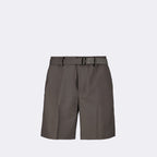 luxury shorts, Sacai, brown costume shorts, tailored shorts, elegant shorts