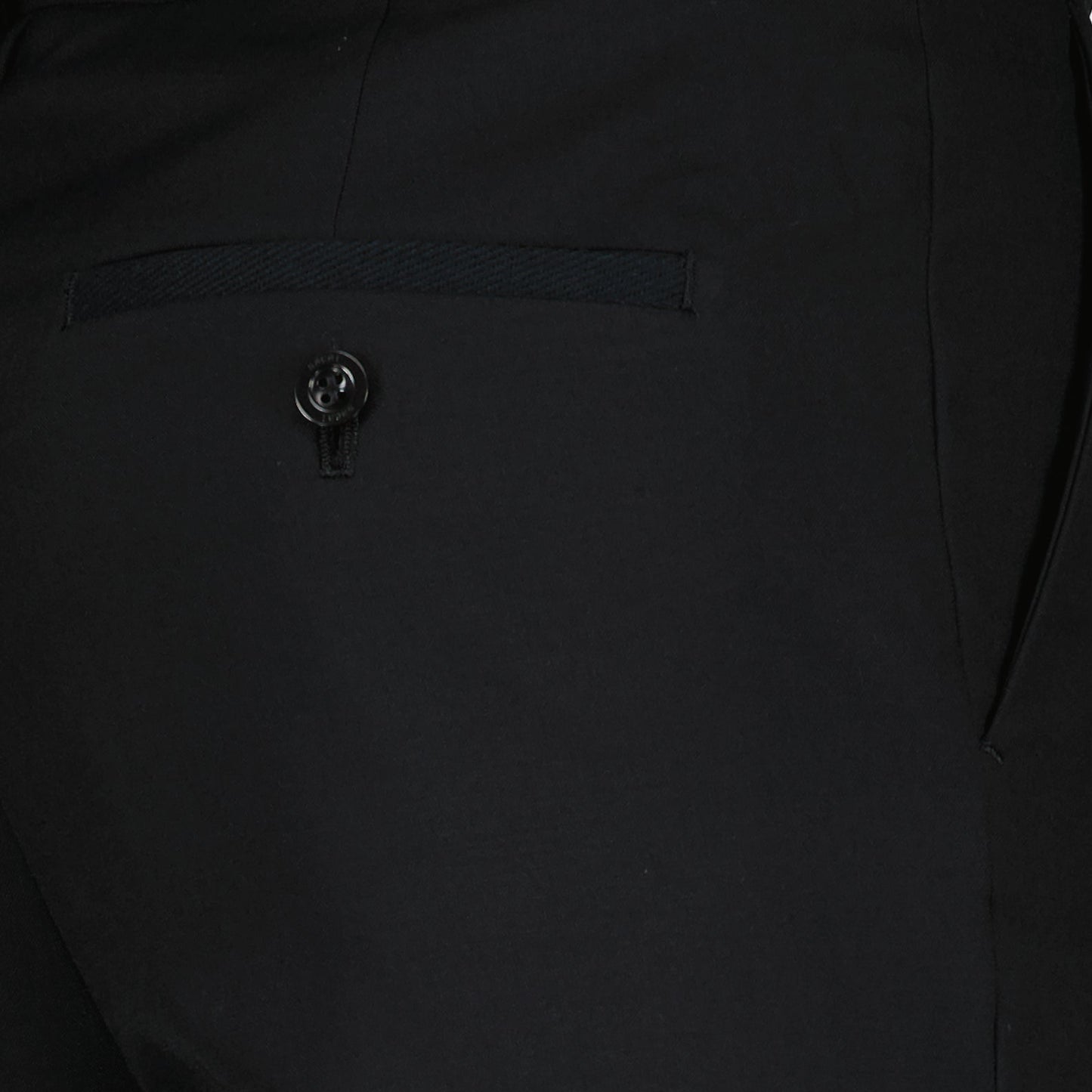 Sacai trousers, luxury black trousers, belted trousers, high-end fashion, tailored trousers