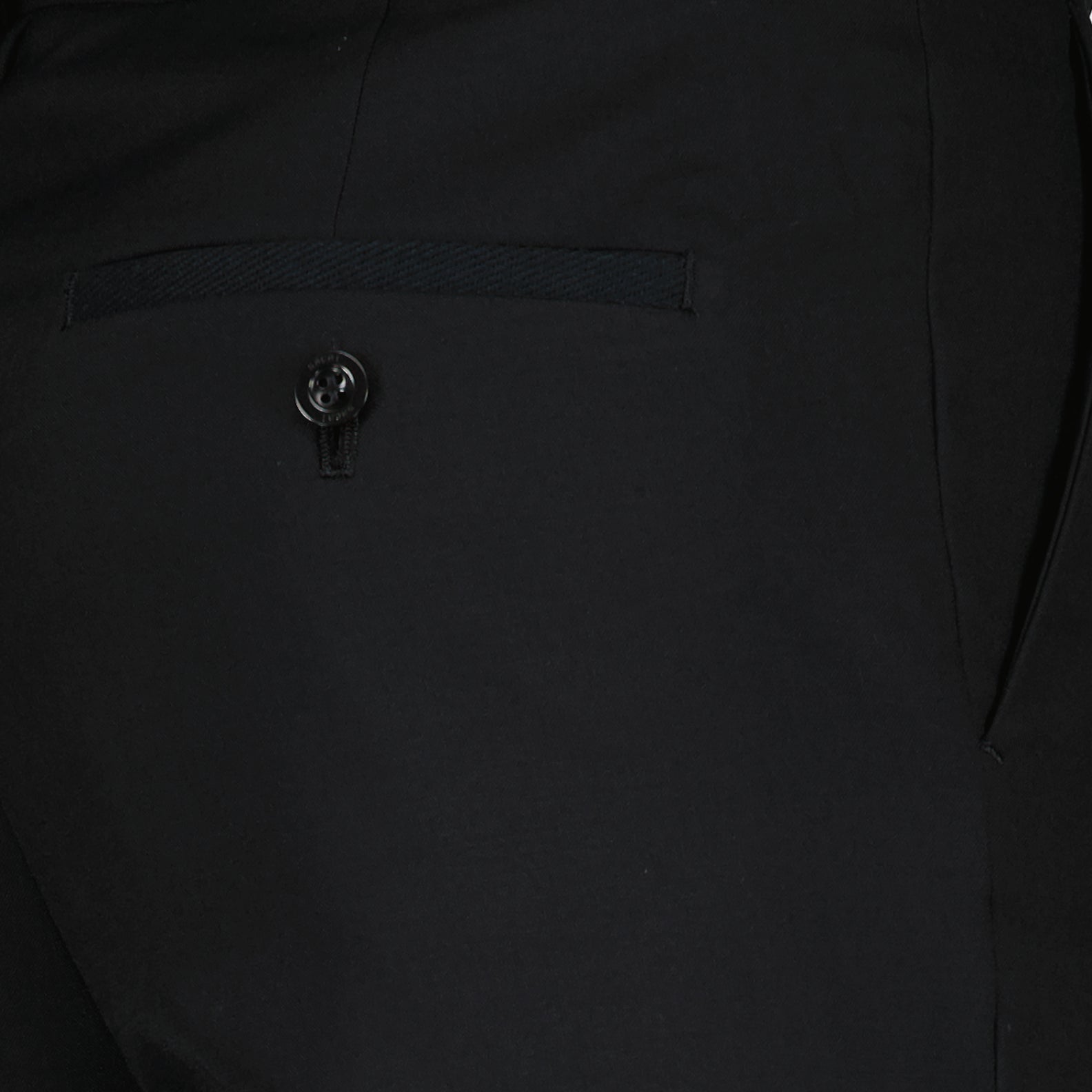 Sacai trousers, luxury black trousers, belted trousers, high-end fashion, tailored trousers