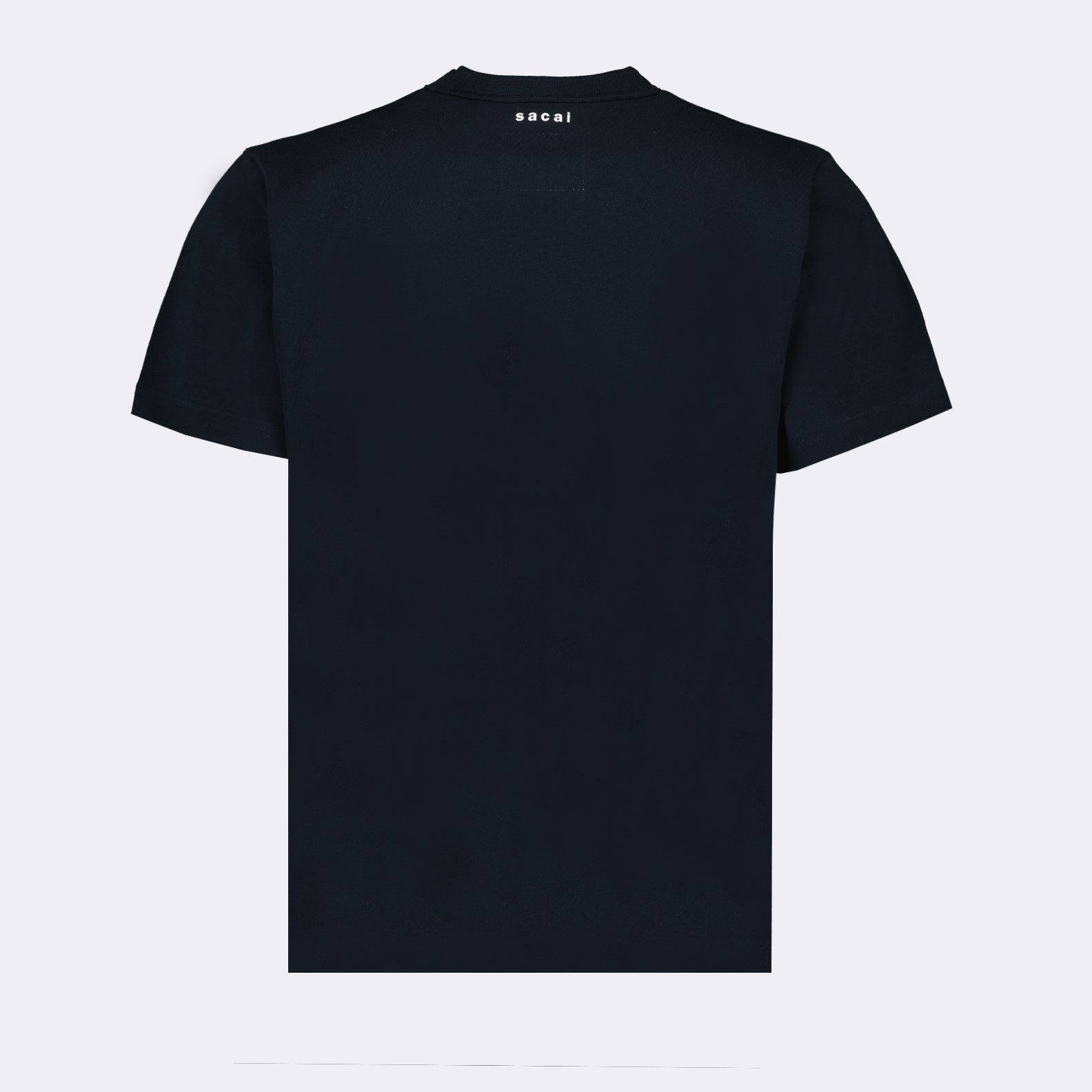luxury t-shirt, Sacai designs, navy zip-up, premium men's fashion, elegant casual wear