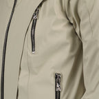 Tactical jacket, nylon beige jacket, L8 Studio, luxury outerwear, versatile jacket