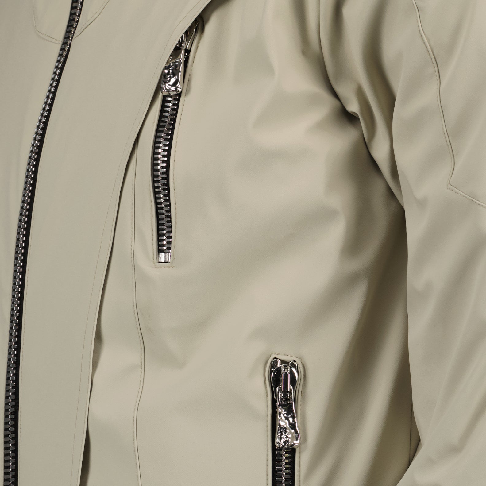 Tactical jacket, nylon beige jacket, L8 Studio, luxury outerwear, versatile jacket