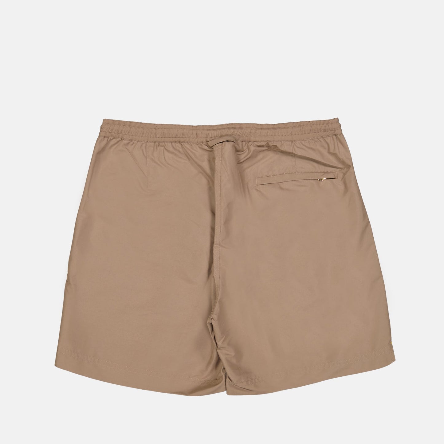 Orlebar Brown, Taupe Swim Shorts, Luxury Swimwear, Nylon Swim Shorts, Sophisticated Beachwear