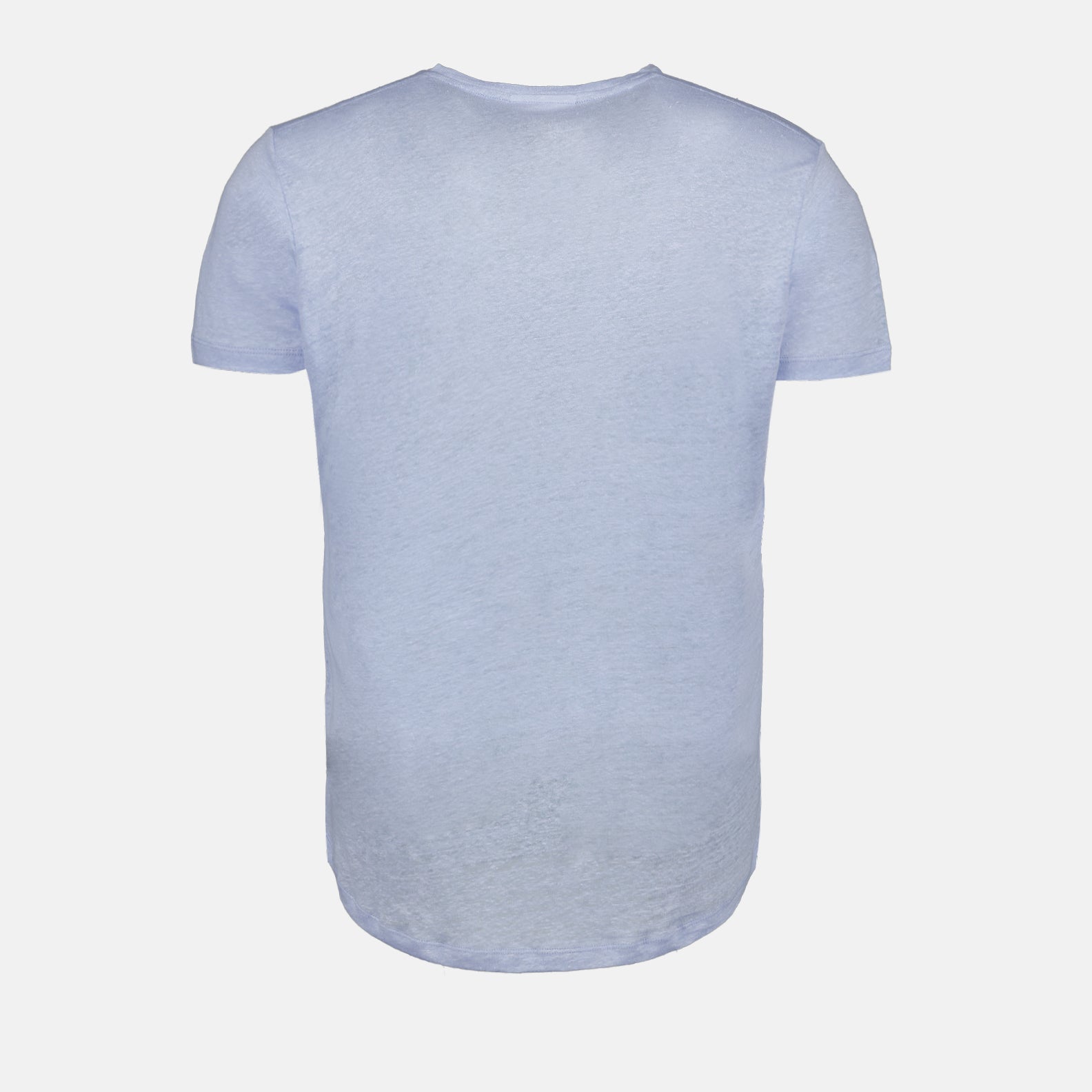 linen T-shirt, luxury T-shirt, Orlebar Brown, blue T-shirt, high-end menswear