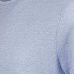 linen T-shirt, luxury T-shirt, Orlebar Brown, blue T-shirt, high-end menswear