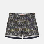 luxury swimwear, Orlebar Brown, floral swim shorts, designer beachwear, high-end men's fashion