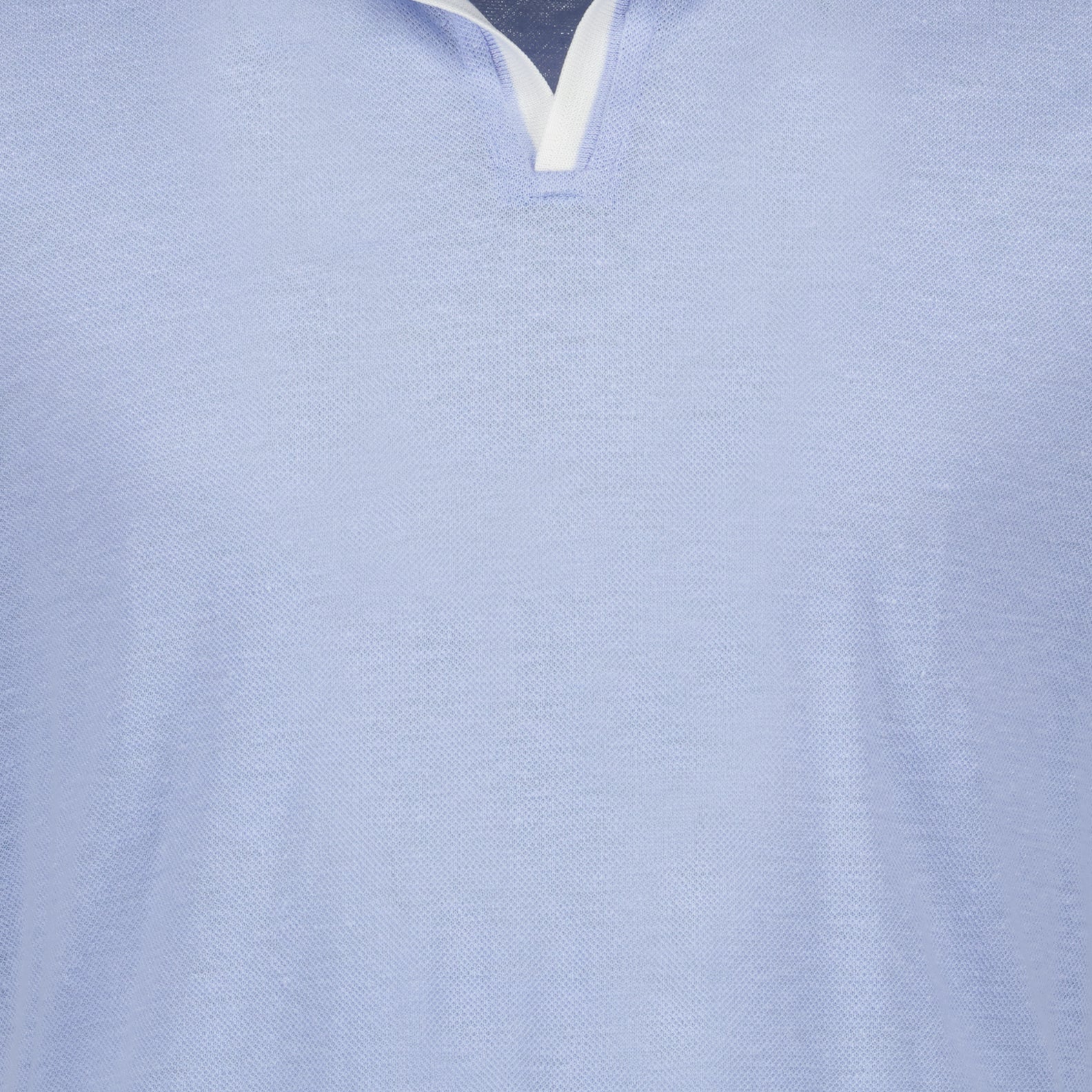 Polo Felix, Light Blue Linen, Orlebar Brown, Luxury Polo, Elegant Casual Wear