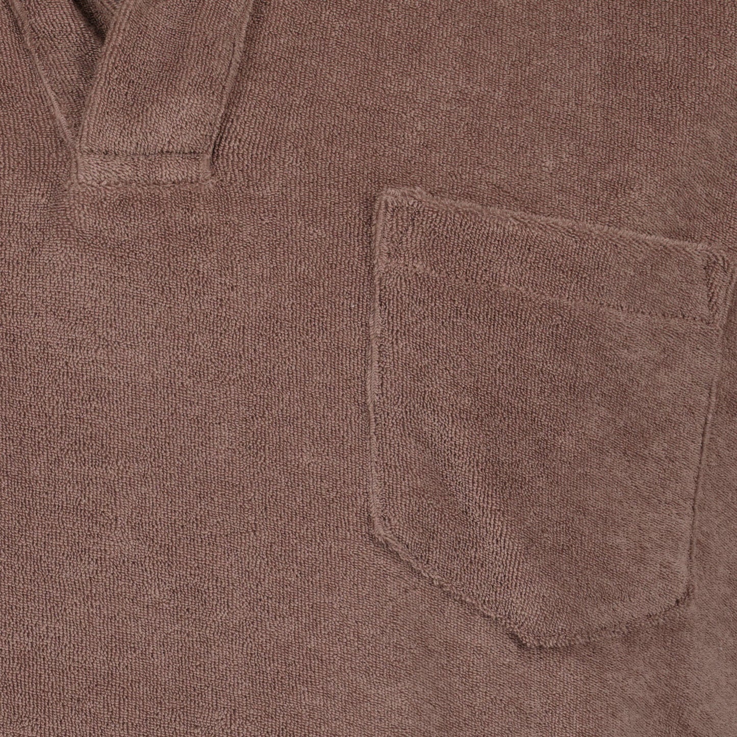 Luxury polo, Terry cotton polo, Orlebar Brown, Brown polo shirt, Designer casual wear