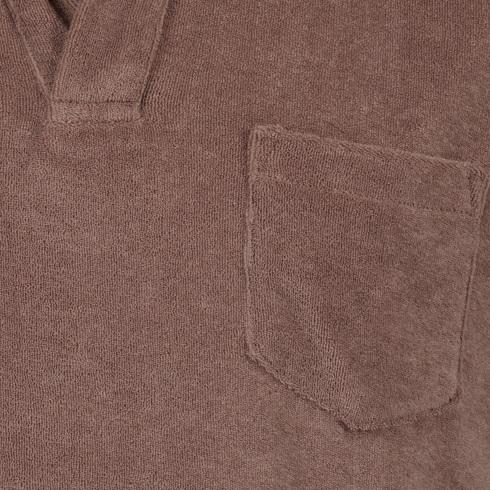 Luxury polo, Terry cotton polo, Orlebar Brown, Brown polo shirt, Designer casual wear