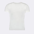 Imagem da T-shirt Branca Contrastante Intemporal da Courrèges para Homens - Temporada Primavera-Verão 2024 - Vista Detalhe 2