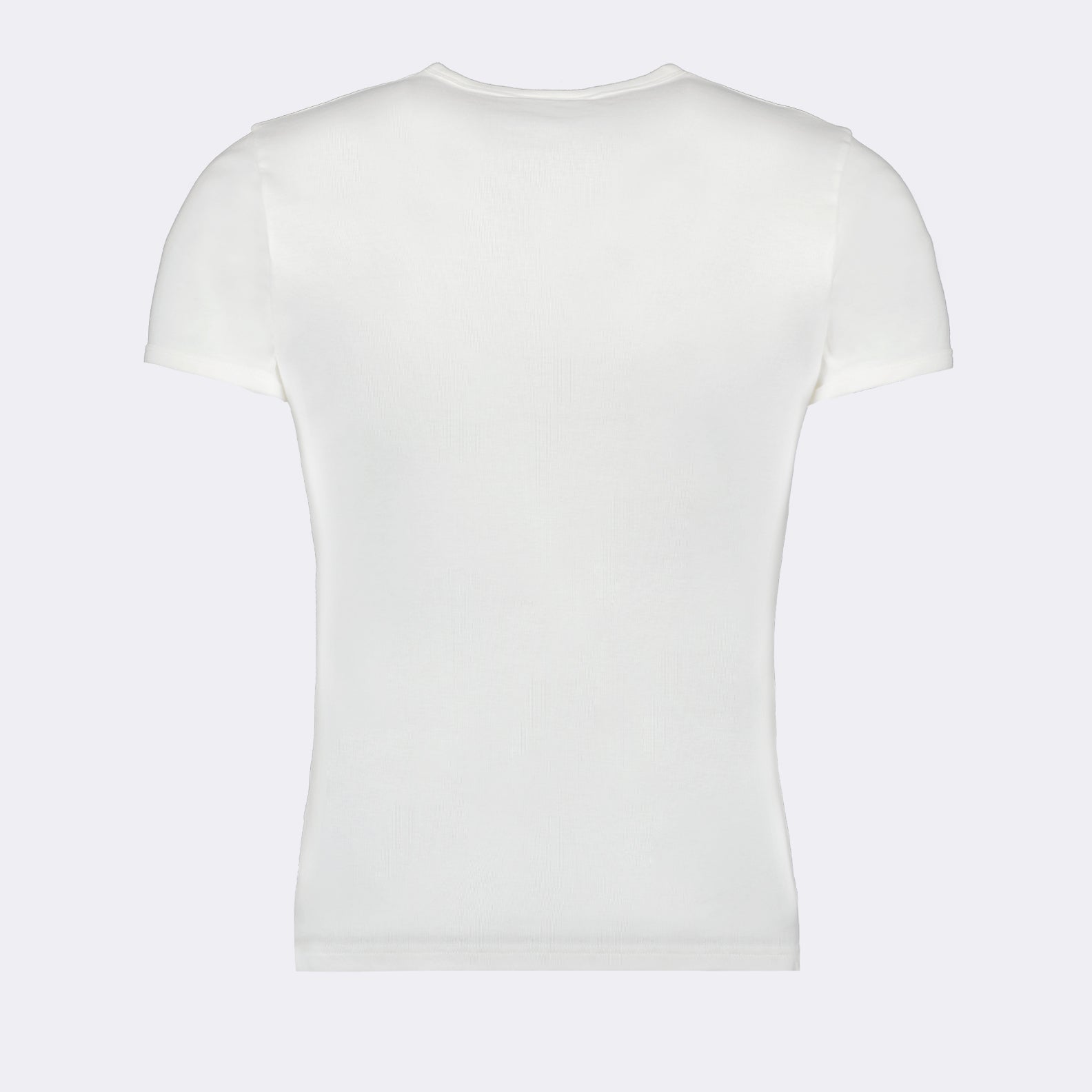 Courrèges T-shirt, luxury white T-shirt, contrast details, high-end fashion, iconic men's apparel