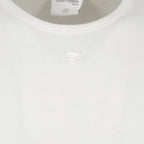 Imagem da T-shirt Branca Contrastante Intemporal da Courrèges para Homens - Temporada Primavera-Verão 2024 - Vista Detalhe 5