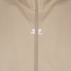 Interlock jacket, Courrèges, taupe jacket, luxury outerwear, sophisticated menswear