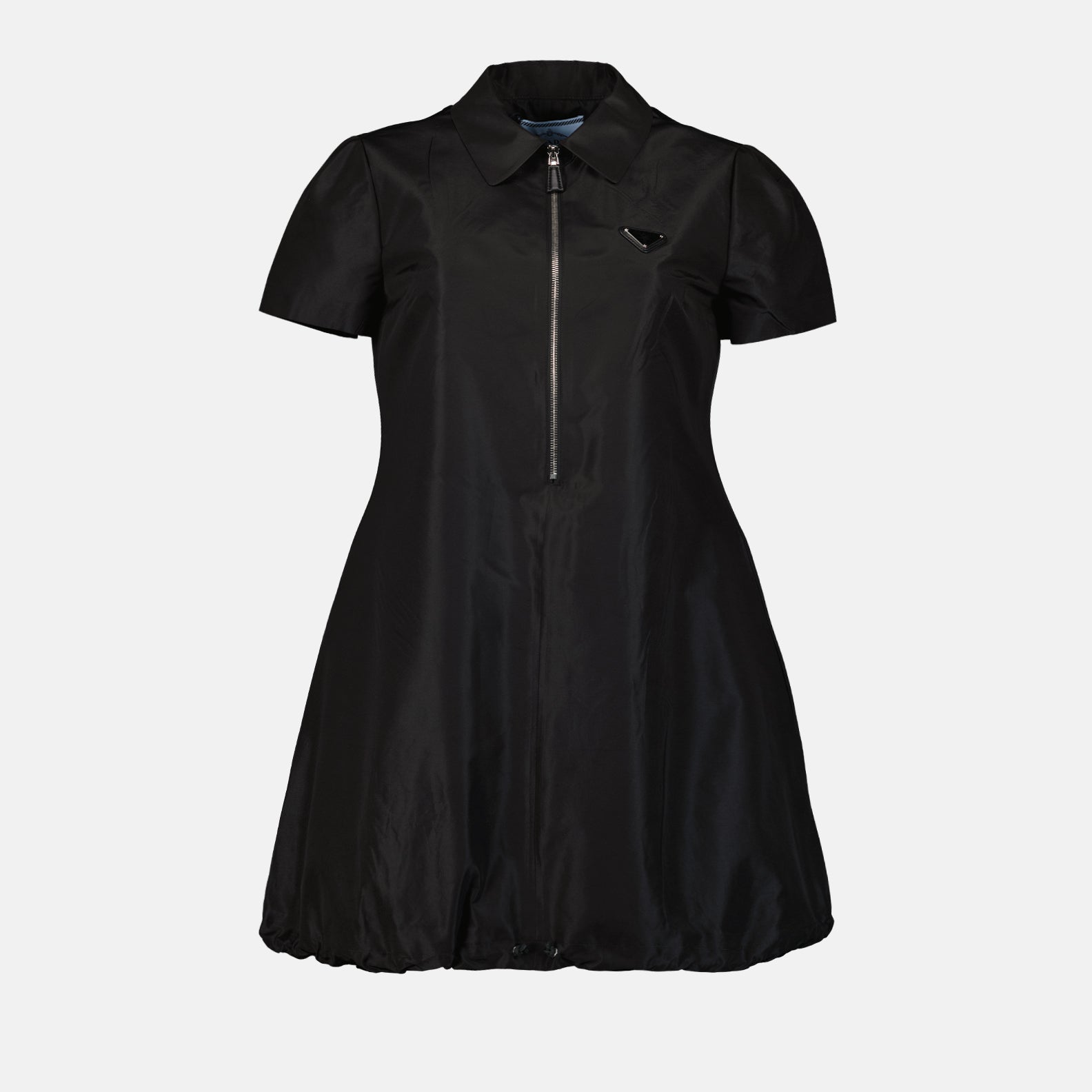 Silk dress, Prada dress, luxury mini dress, elegant silk dress, high-end fashion