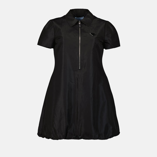 Silk dress, Prada dress, luxury mini dress, elegant silk dress, high-end fashion