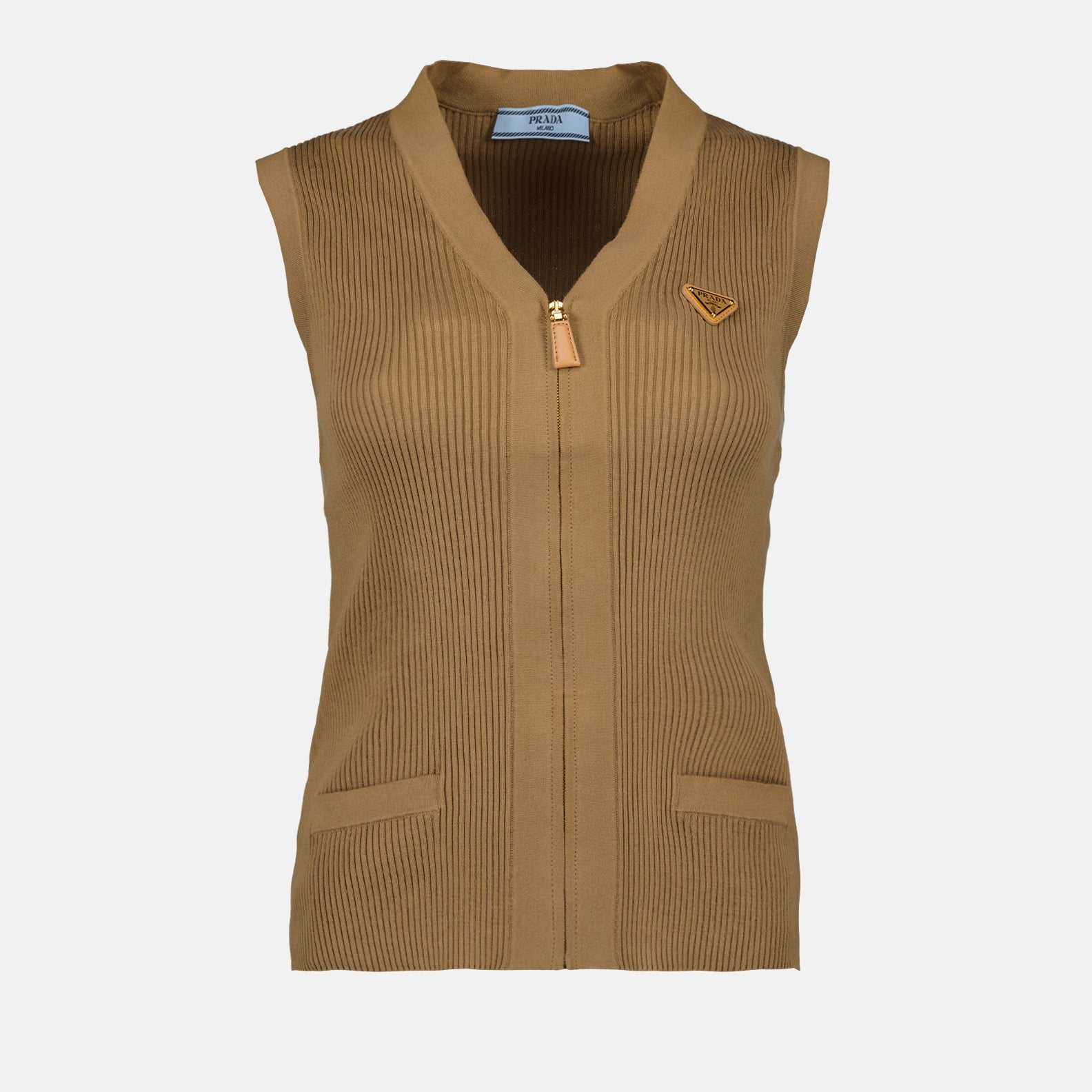 Ribbed Sleeveless Vest