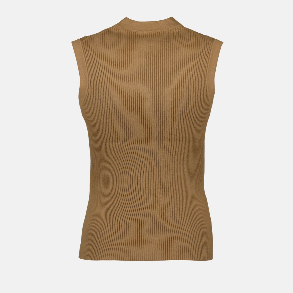Ribbed Sleeveless Vest