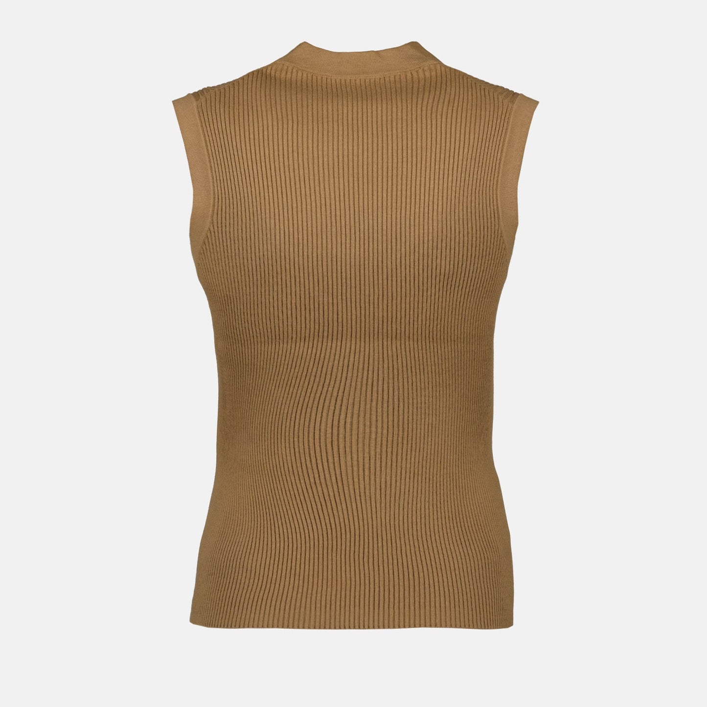 Ribbed Vest, Sleeveless Vest, Prada Vest, Luxury Fashion, High-end Wardrobe