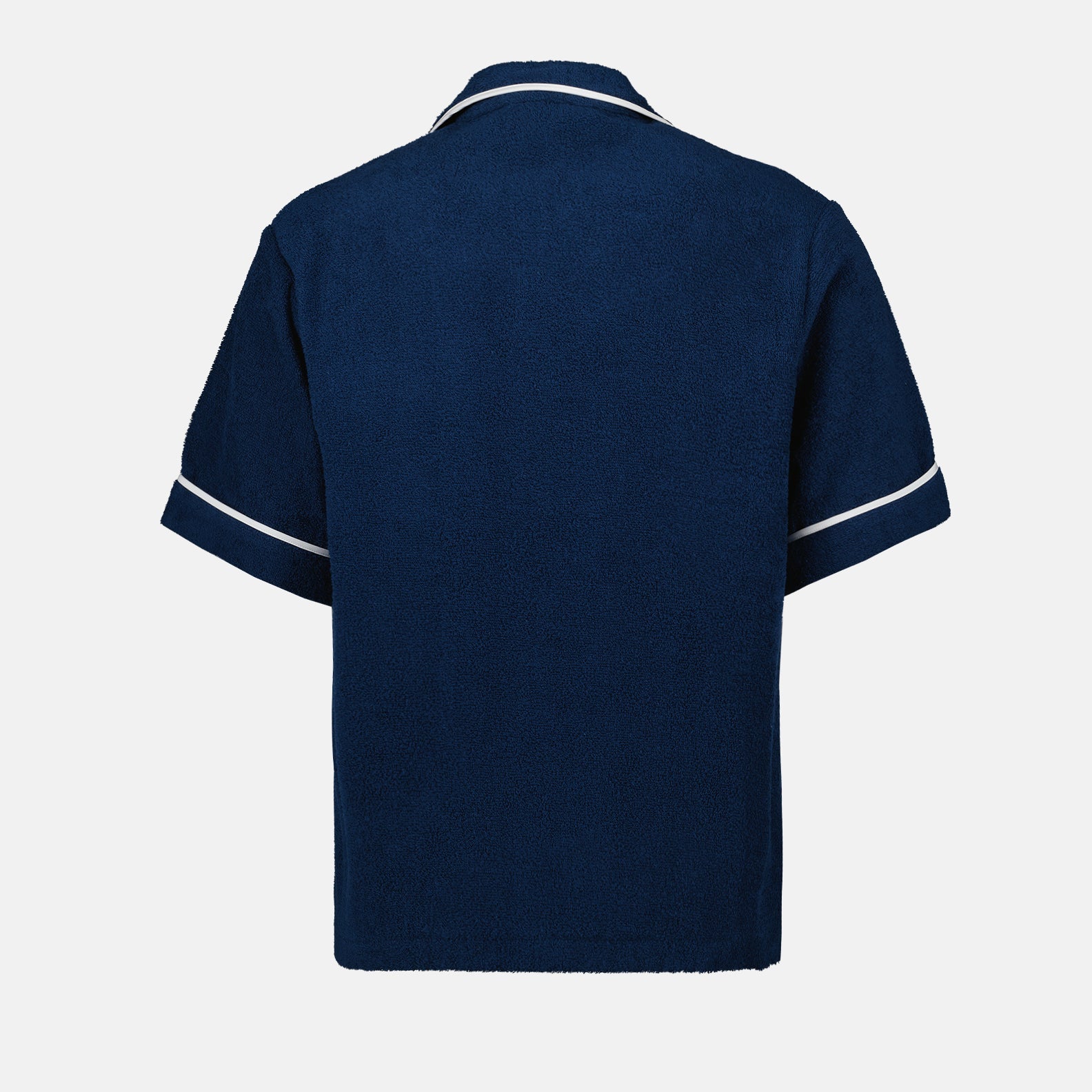 Terry Cloth Shirt, Prada Shirt, Luxury Casual Wear, Cotton Shirt, Blue Terry Cloth