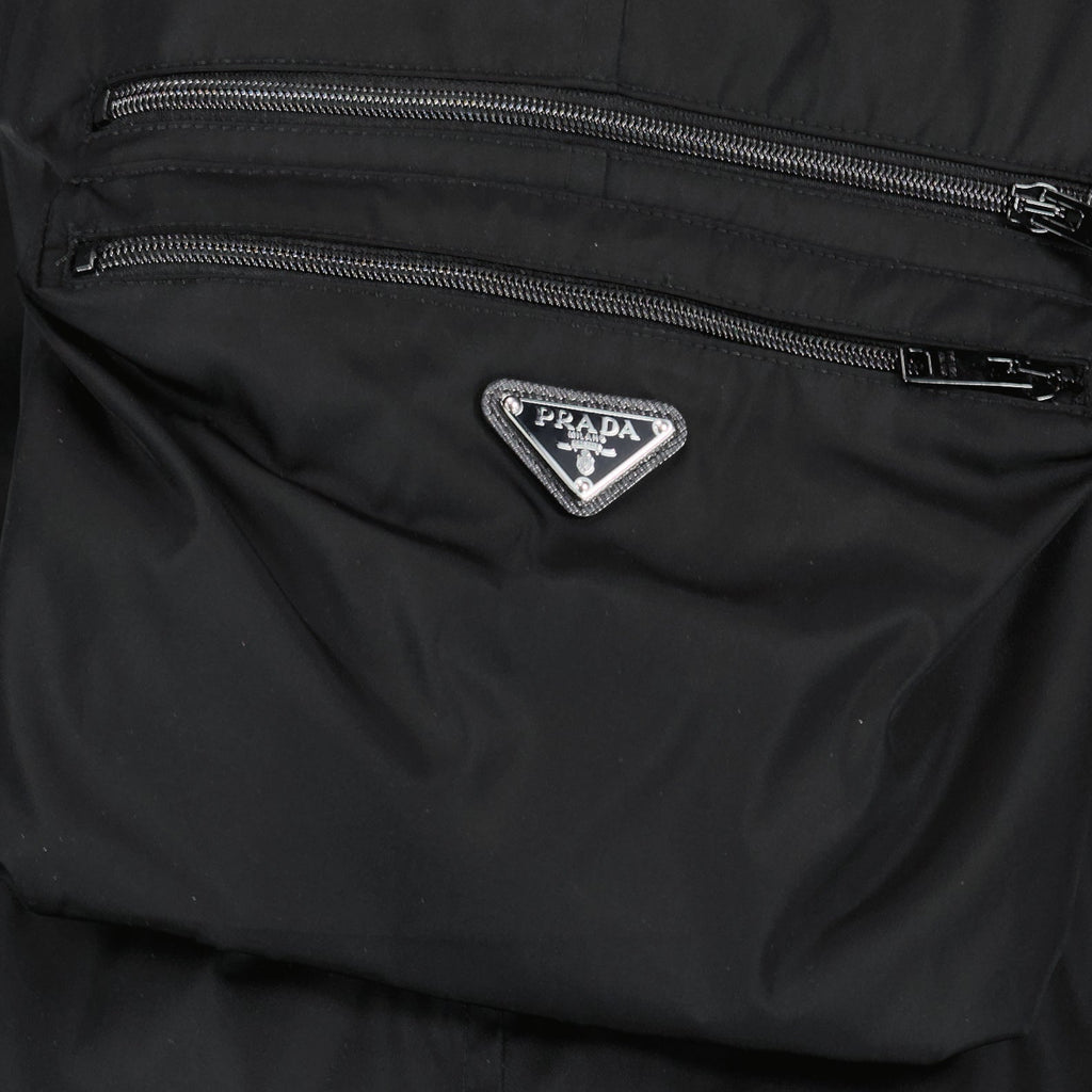 ブラック Re-Nylon カーゴショーツ