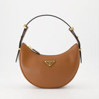 Prada leather bag, luxury shoulder bag, elegant handbag, designer accessories, high-end fashion