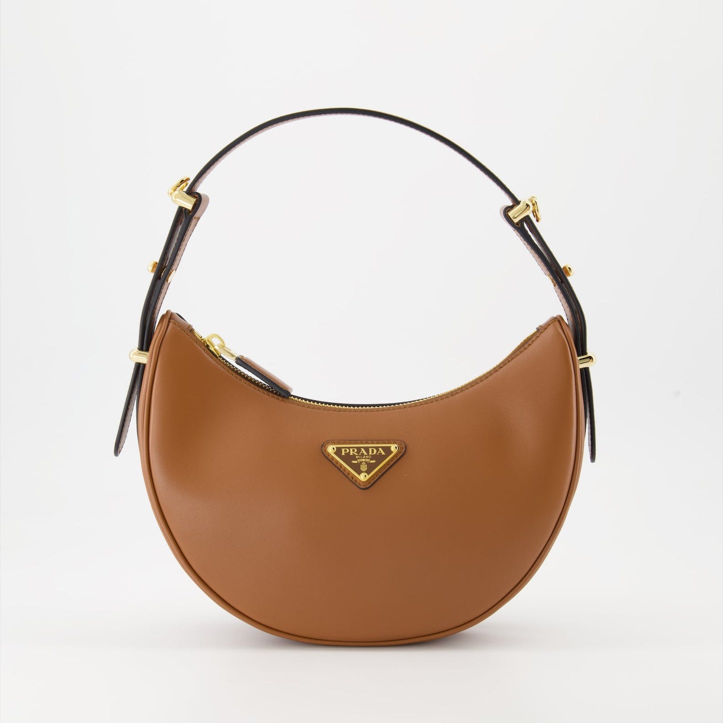 Prada leather bag, luxury shoulder bag, elegant handbag, designer accessories, high-end fashion