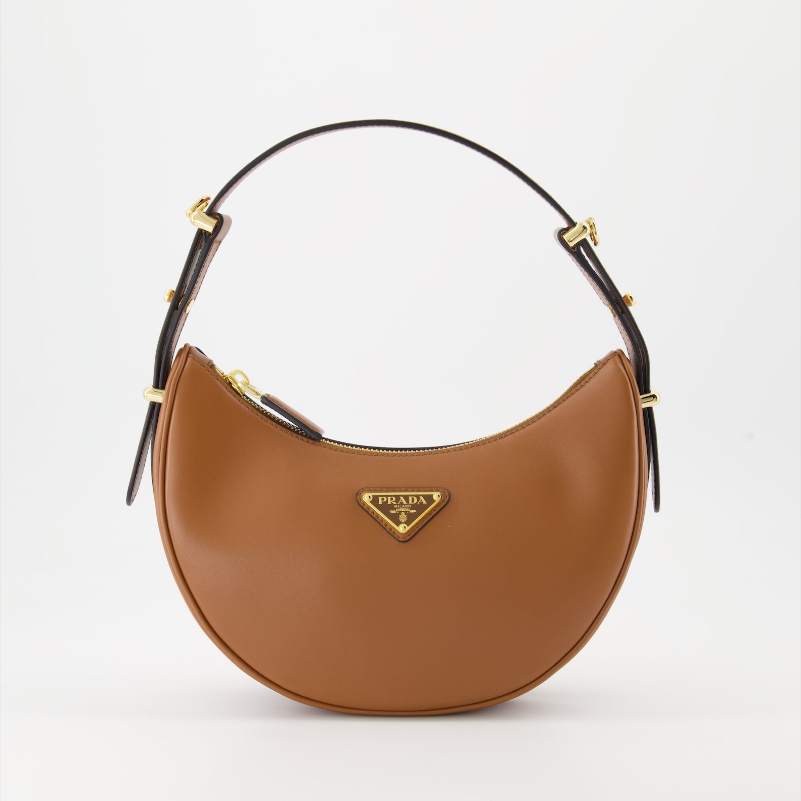 Prada leather bag, luxury shoulder bag, elegant handbag, designer accessories, high-end fashion