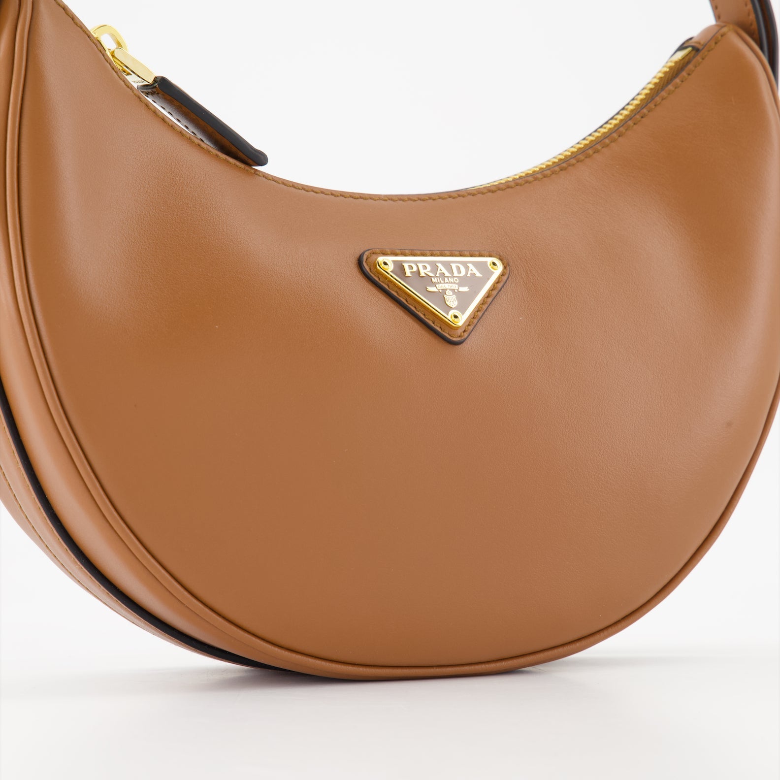 Prada leather bag, luxury shoulder bag, elegant handbag, designer accessories, high-end fashion