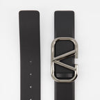 luxury belt, leather belt, Valentino Garavani, VLogo belt, black leather belt
