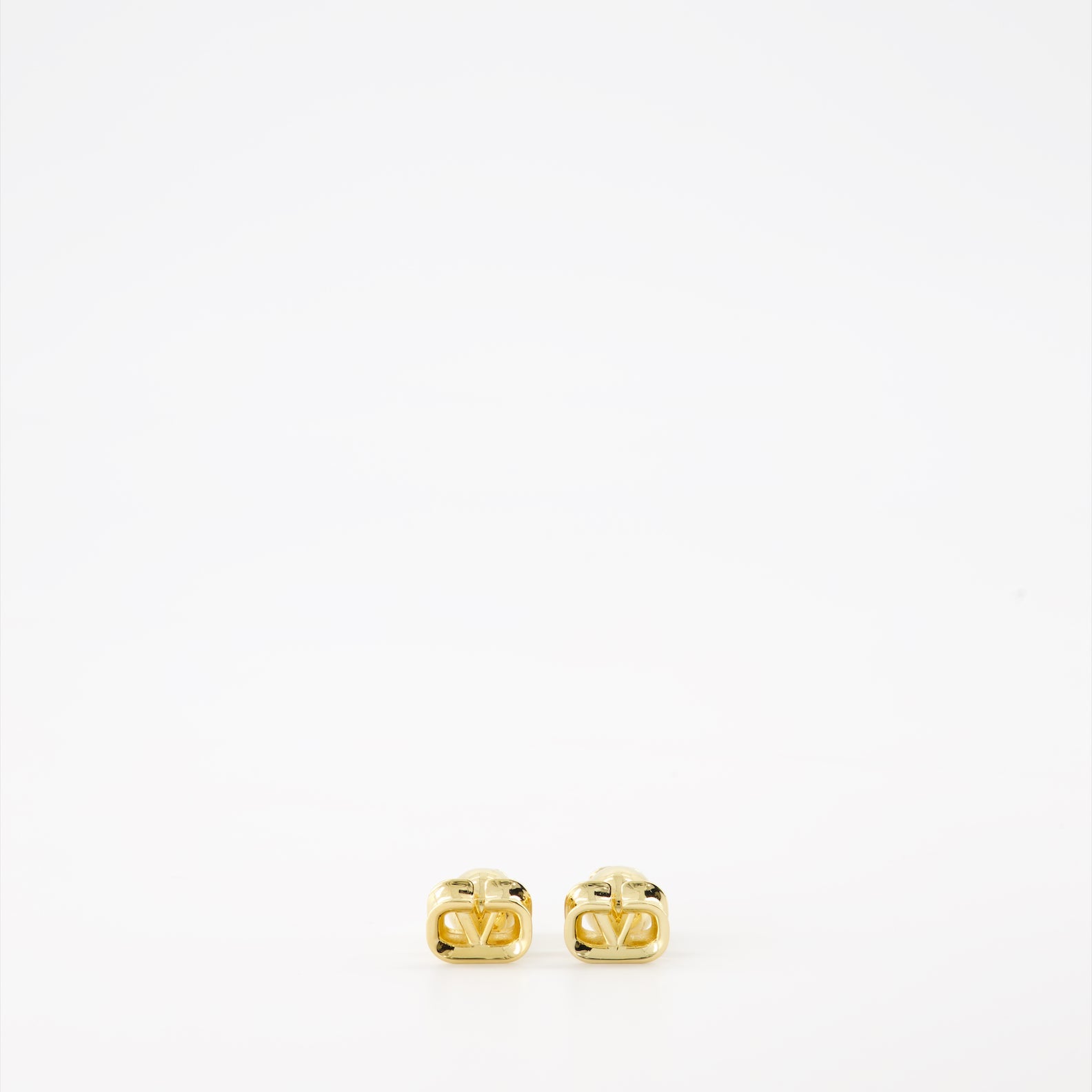 VLogo earrings, gold earrings, Valentino earrings, luxury accessories, designer jewelry