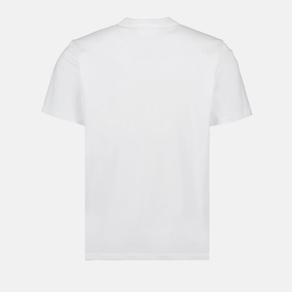 AMI Paris, White T-shirt, Red Heart logo, Luxury clothing, Casual elegance