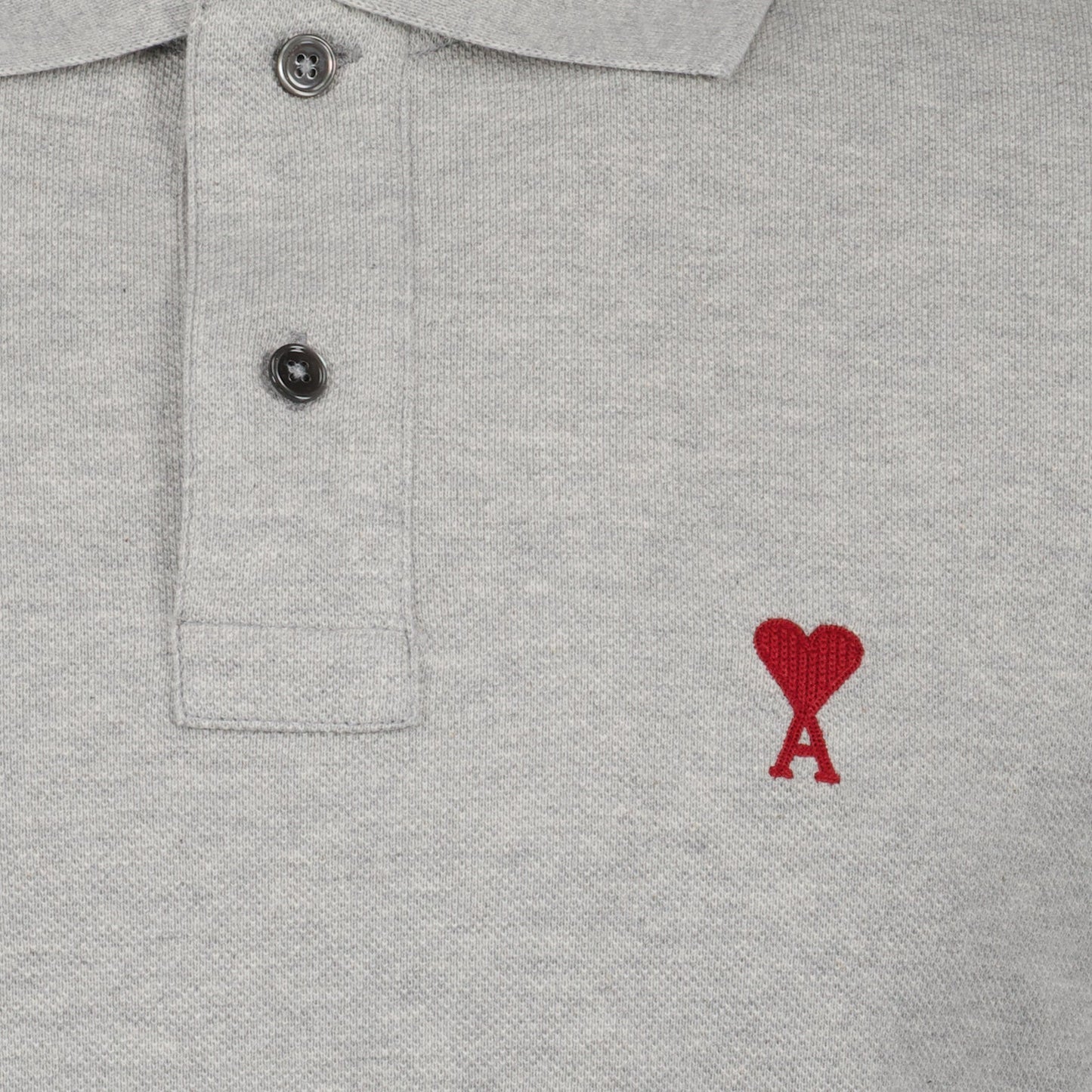 Polo shirt, AMI Paris, Cendre Grey, Luxury fashion, Ami de Coeur logo