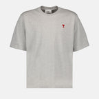 Image du T-shirt Ami de Coeur par AMI Paris pour Unisexe - Saison Printemps-Été 2024 - Vue de face