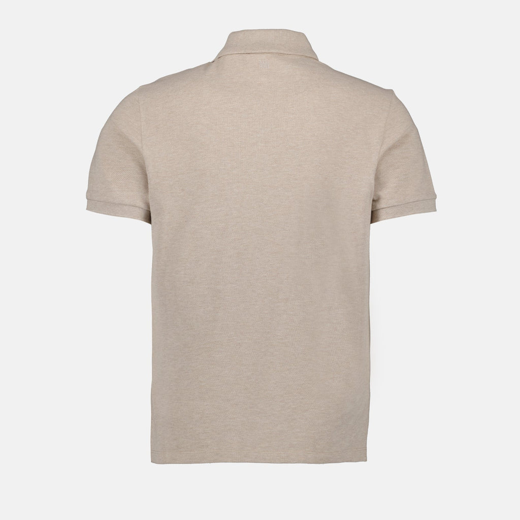 Light Beige Polo, Ami de Coeur, AMI Paris, Luxury Polo Shirt, Designer Clothing